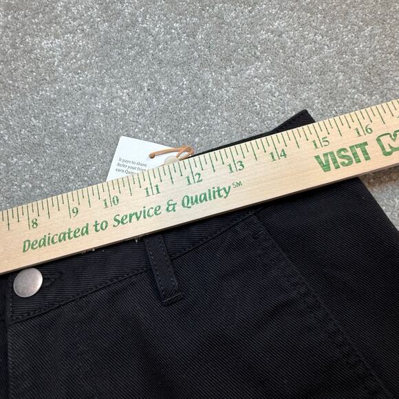 Quince NWT Organic Stretch Cotton Twill Barrel Pants Jeans Sz 8 Black Stretch - Picture 12 of 12
